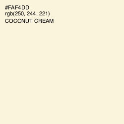 #FAF4DD - Coconut Cream Color Image